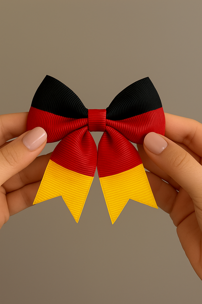 Haarspange mit Deutschlandflagge für Mädchen – Event-Haarklammer für Sport, Feiern & Fan-Outfits