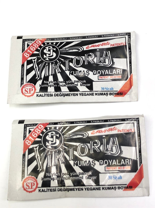 Siyah Kumaş Boyası – Pamuklu, Polyester ve Karışımlı Kumaşlar İçin