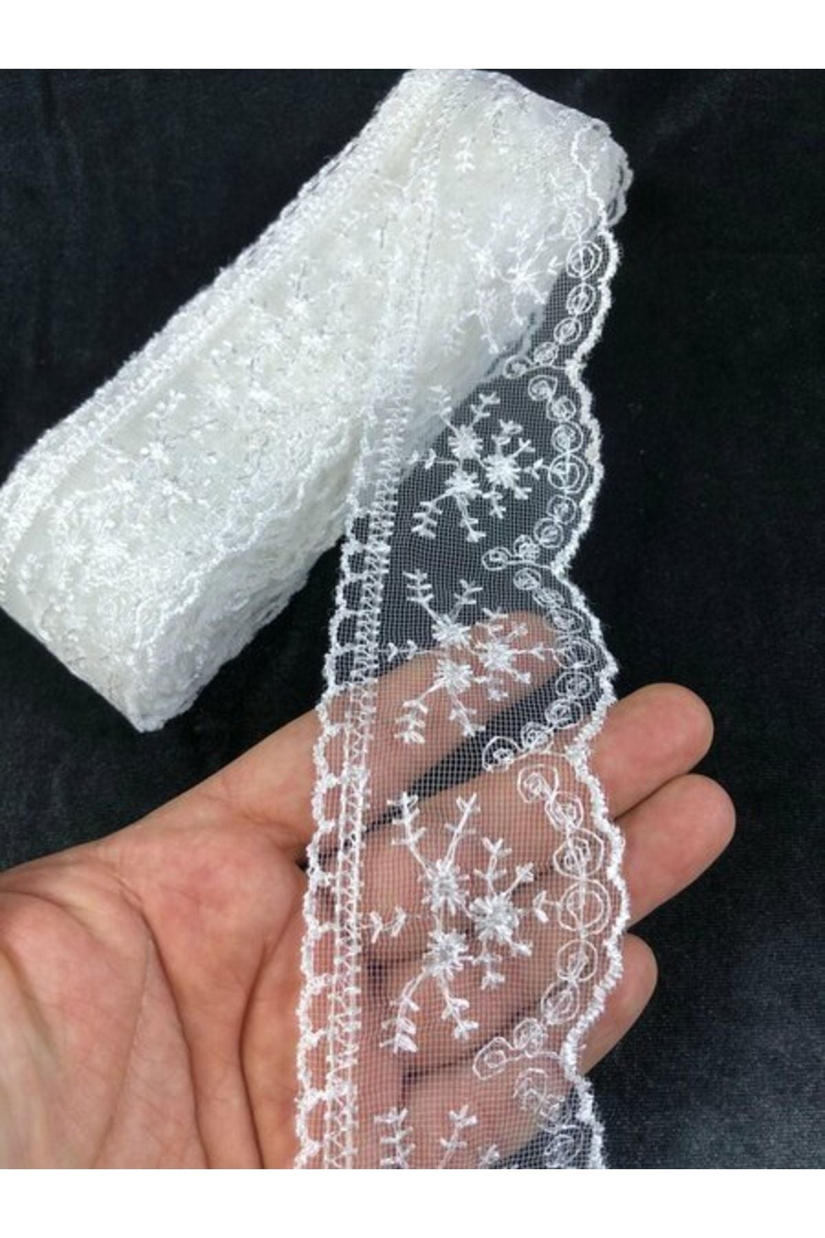 Beyaz Güpür Dantel Model