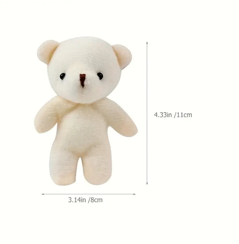 Plüschteddybär 20 Stück, für Taschenaccessoires und Blumenstraußherstellung
